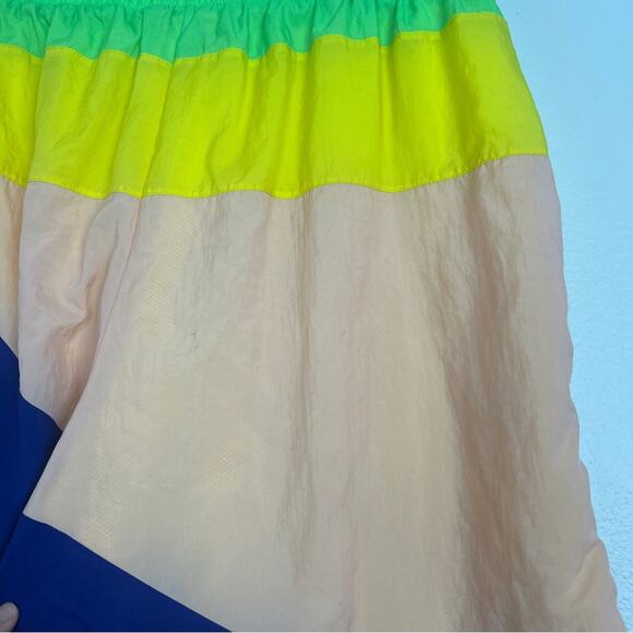 Nike | Flight Series Shorts Yellow Blue Pink Colorblock Bright Swim Trunks XL - Picture 10 of 11